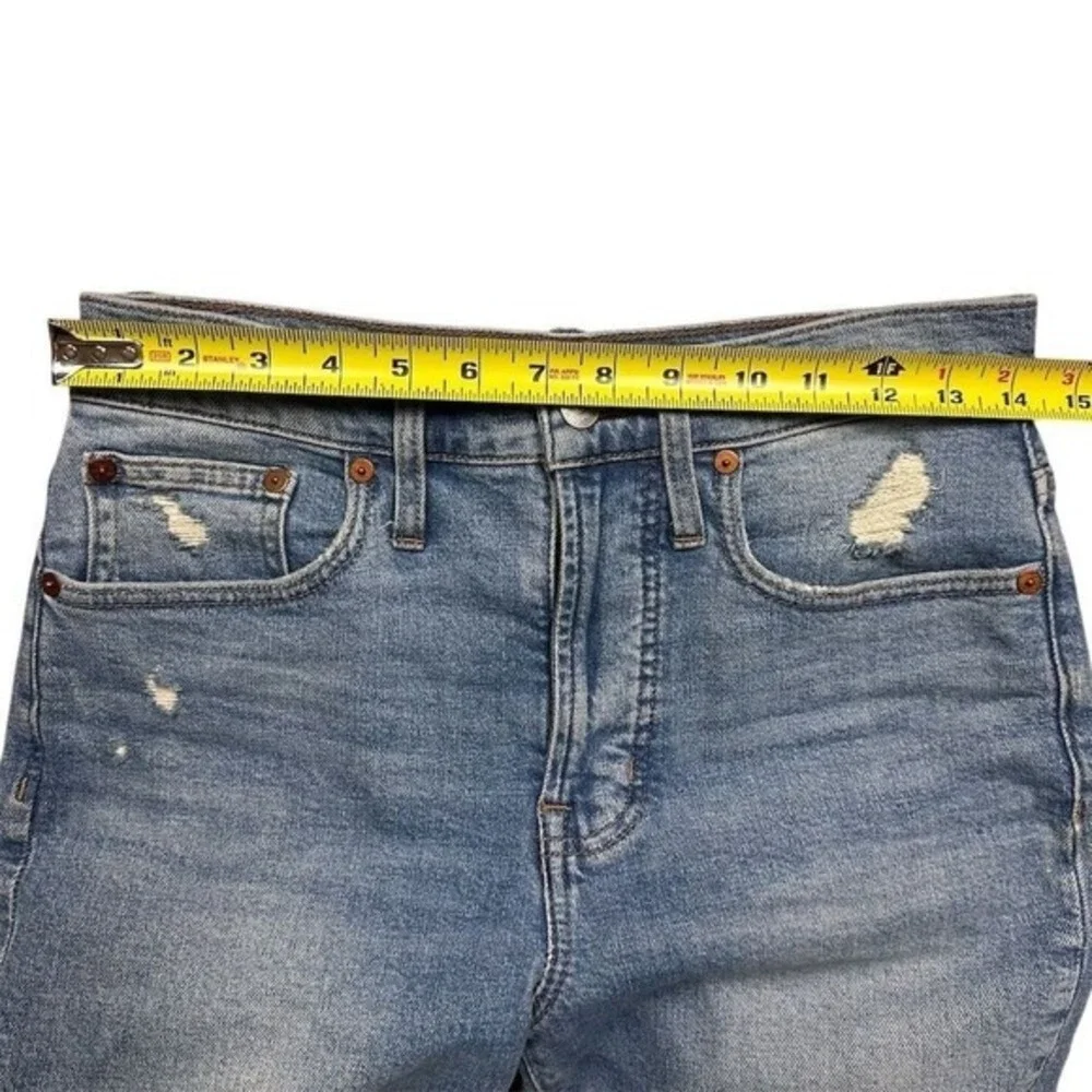 Madewell Women's Perfect Vintage Jean Size 25 Blue‎ Distressed Denim High Rise